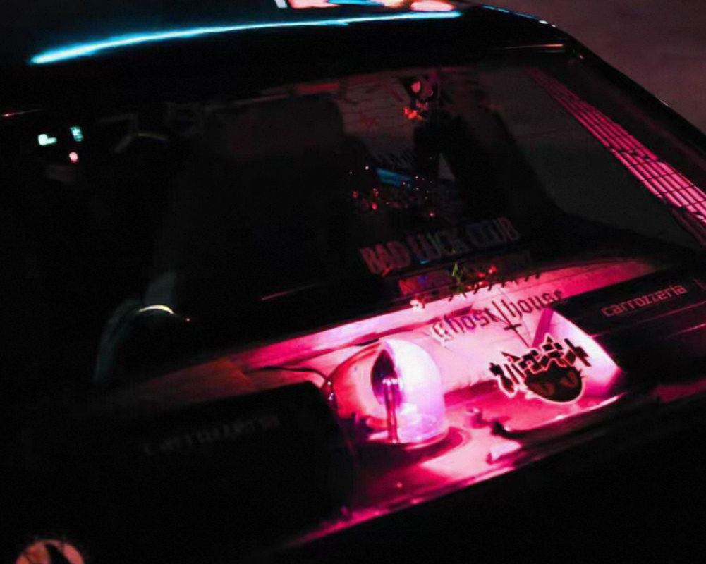 bosozoku pink tsurikawa beacon light flashball