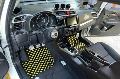 Grand Touring Checkered Mats - Tailored to Vehicle