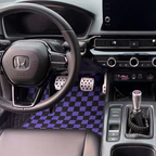 Grand Touring Checkered Mats - Universal 4 Piece